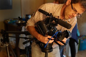 Sony FS100 on a Jib