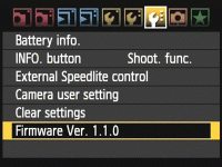 Camera Firmware Updates