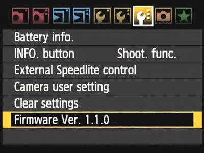 Camera Firmware Updates