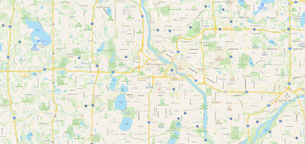 minneapolis area map